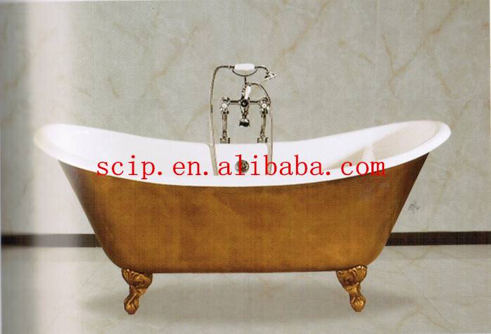 Hot-selling Antique Metal Teapots -
 hot sale double slipper cast iron clawfoot tub – KASITE