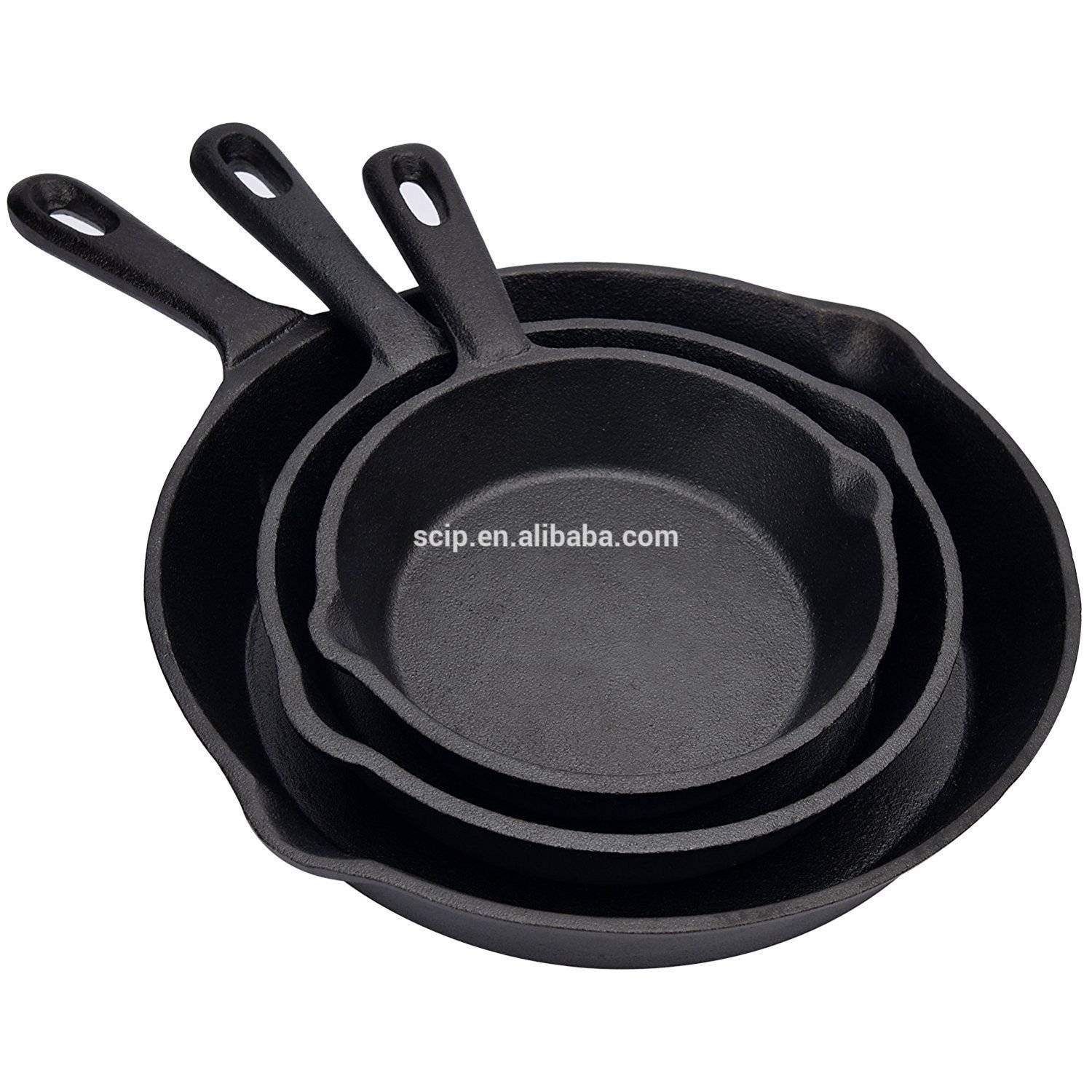 Chinese large cast iron skillet, Pre-Seasoned ,10.5-inch