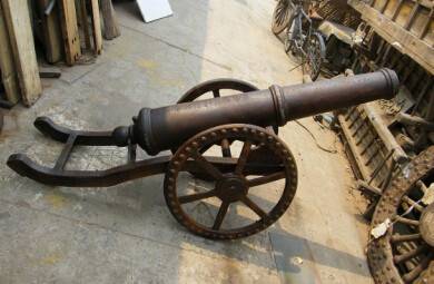 high quality cast iron cannon model