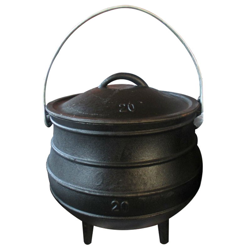 Reliable Supplier Cast Iron Casserole With Enamel Coating - Big BBQ Potjie South African Cast Iron Cooking Pot – KASITE