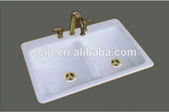 manufacture supply enameled cast iron countertop sinks