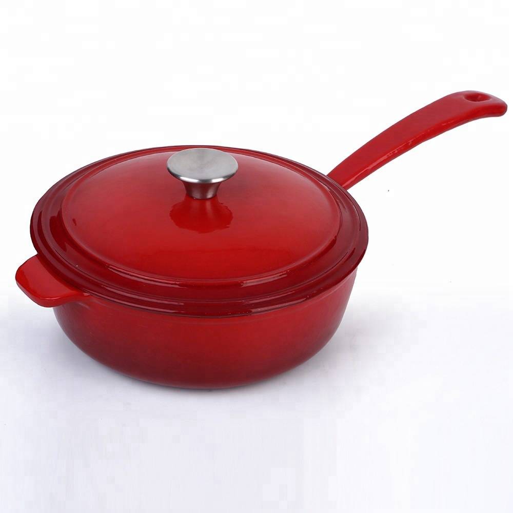 factory Outlets for Pre-Seasoned Cast Iron Skillet -
 red enamel saucepan cast iron soup pot, 13 years Alibaba gold supplier – KASITE