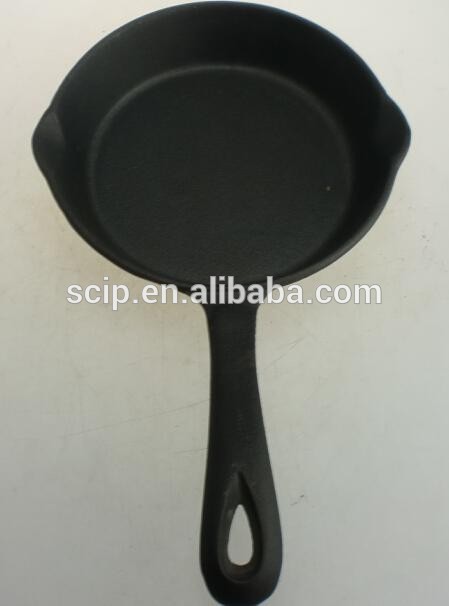 6.3'' preseasoned cast iron fry pan