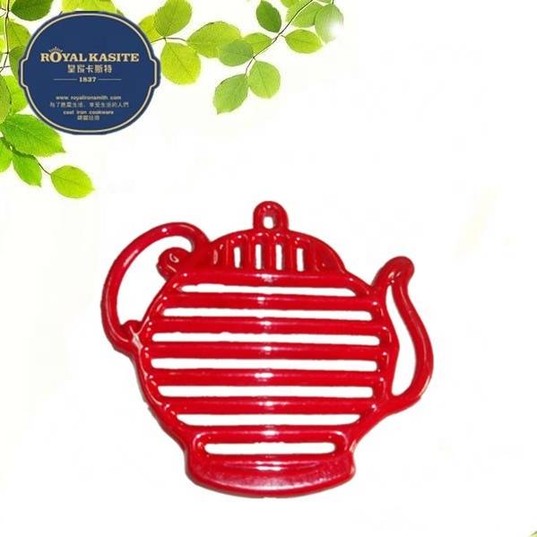 cast iron pot holder home decoration with colour enamel coating