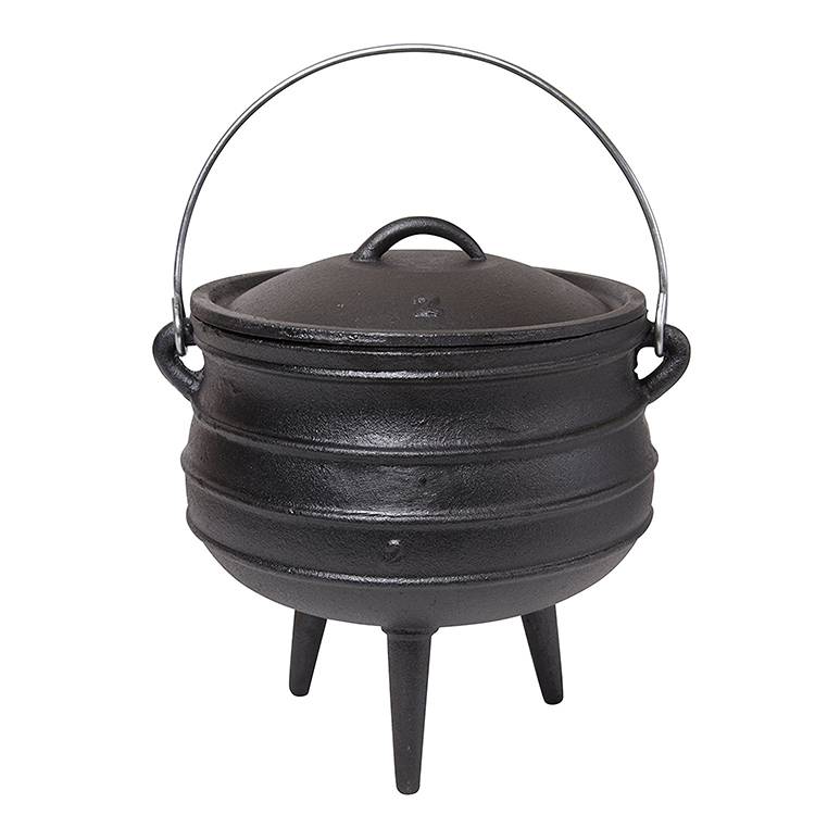 3 Legs South Africa Potjie Pot, cast iron cauldron for outdoor and camping cast iron potjie pot,