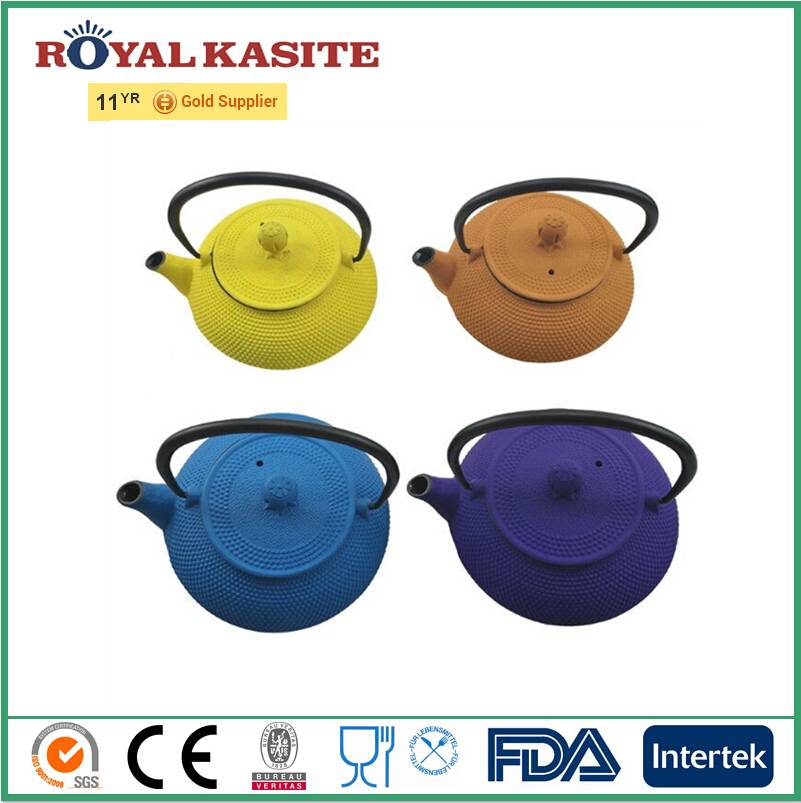 10-36oz colour painting hand made cast iron teapot iron tea kettle