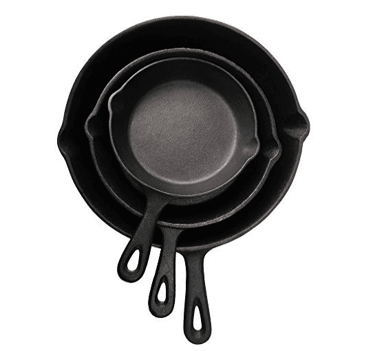 Health Cooking 6 -12in Cast iron Fry Pan Nonstick Pot Pan Skillet