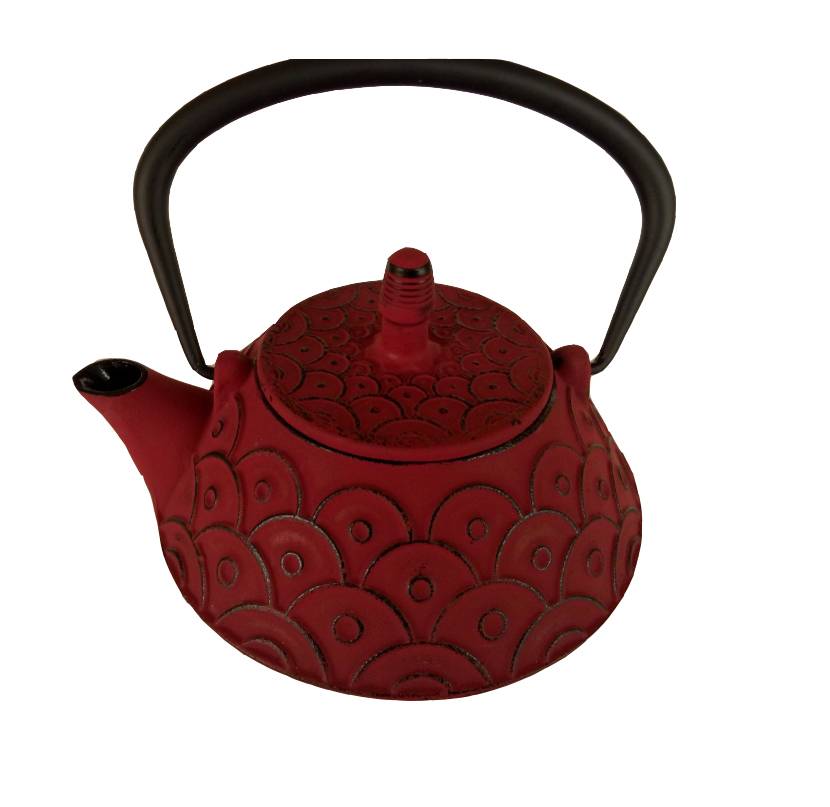 13 years golden supplier red round popular cast iron tea ccoker tea pot
