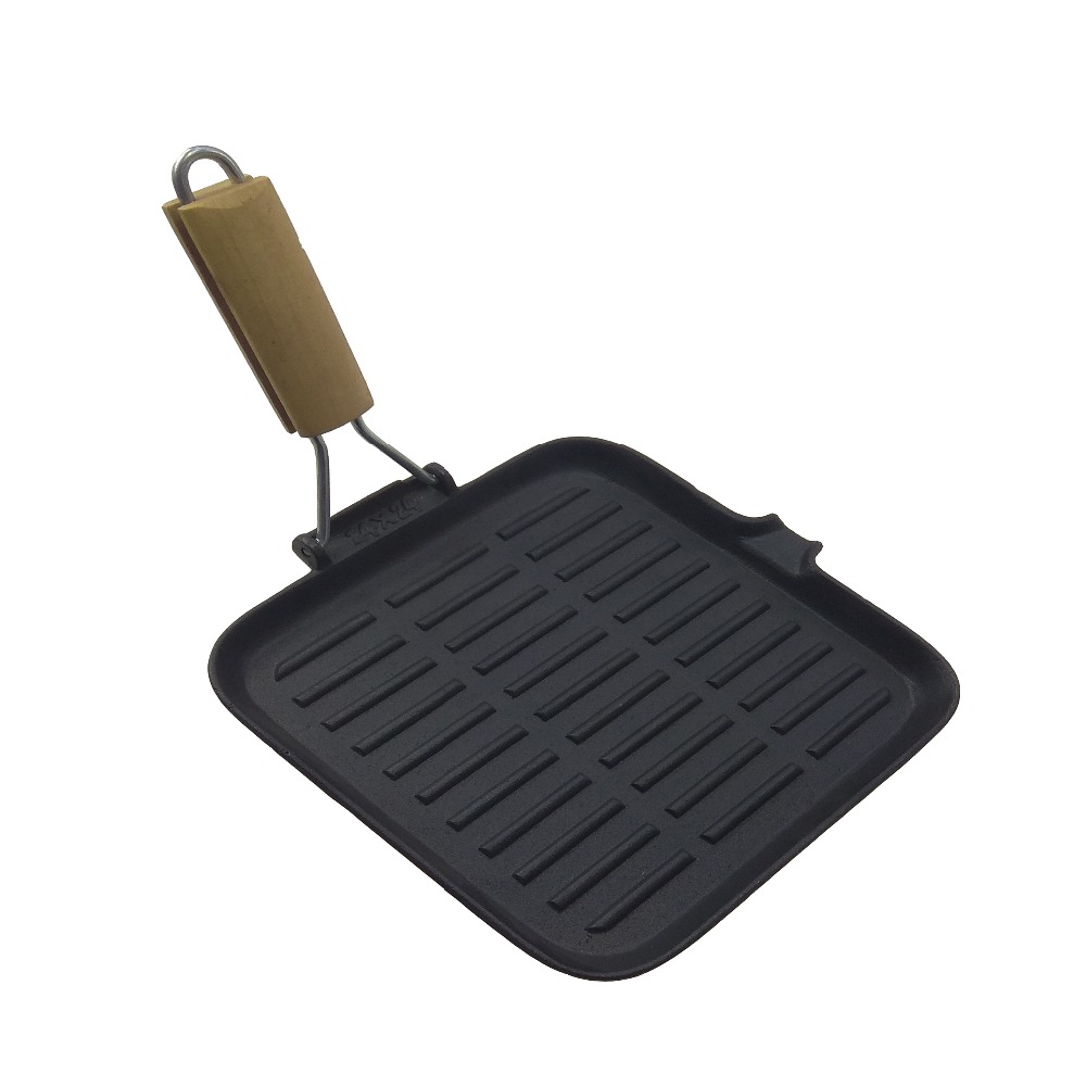 Cast Iron Pizza Pan with Foldable Handle