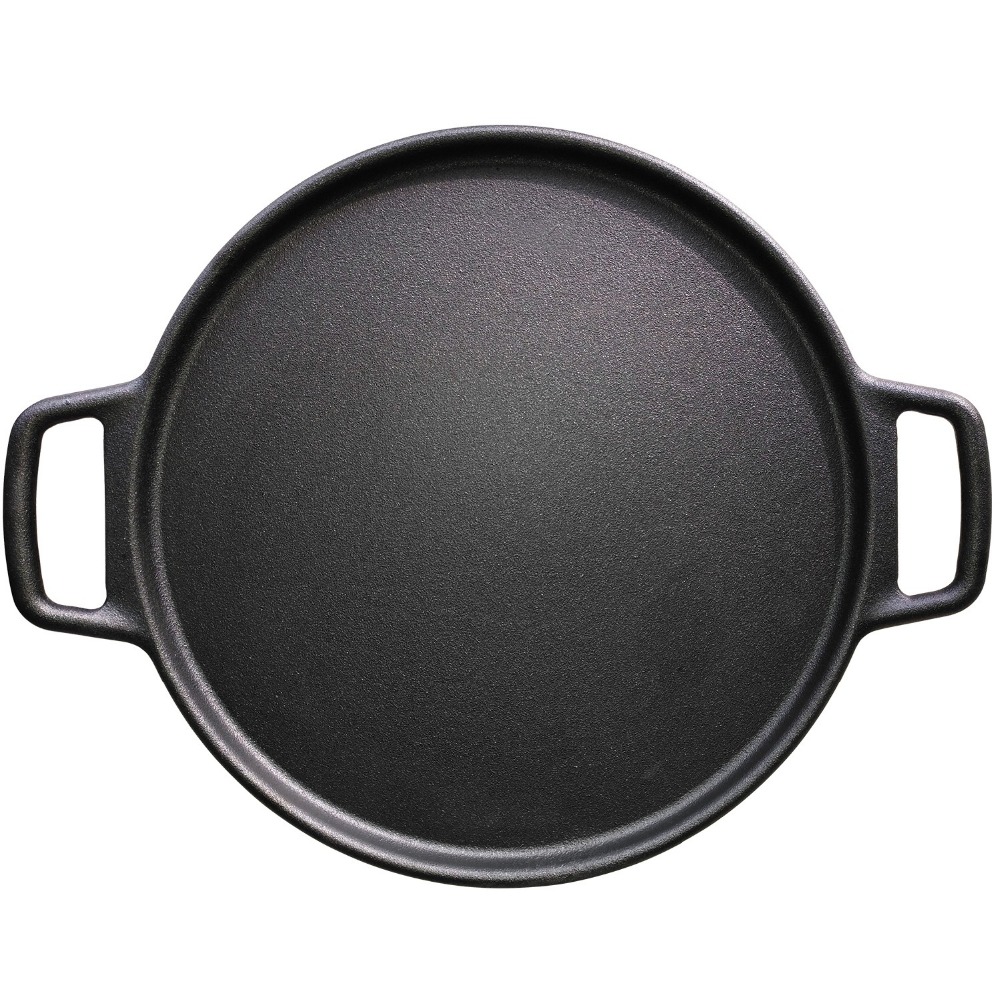 Pre-seasoned Cast Iron Skillet Pizza Pan 12" With Double Handle