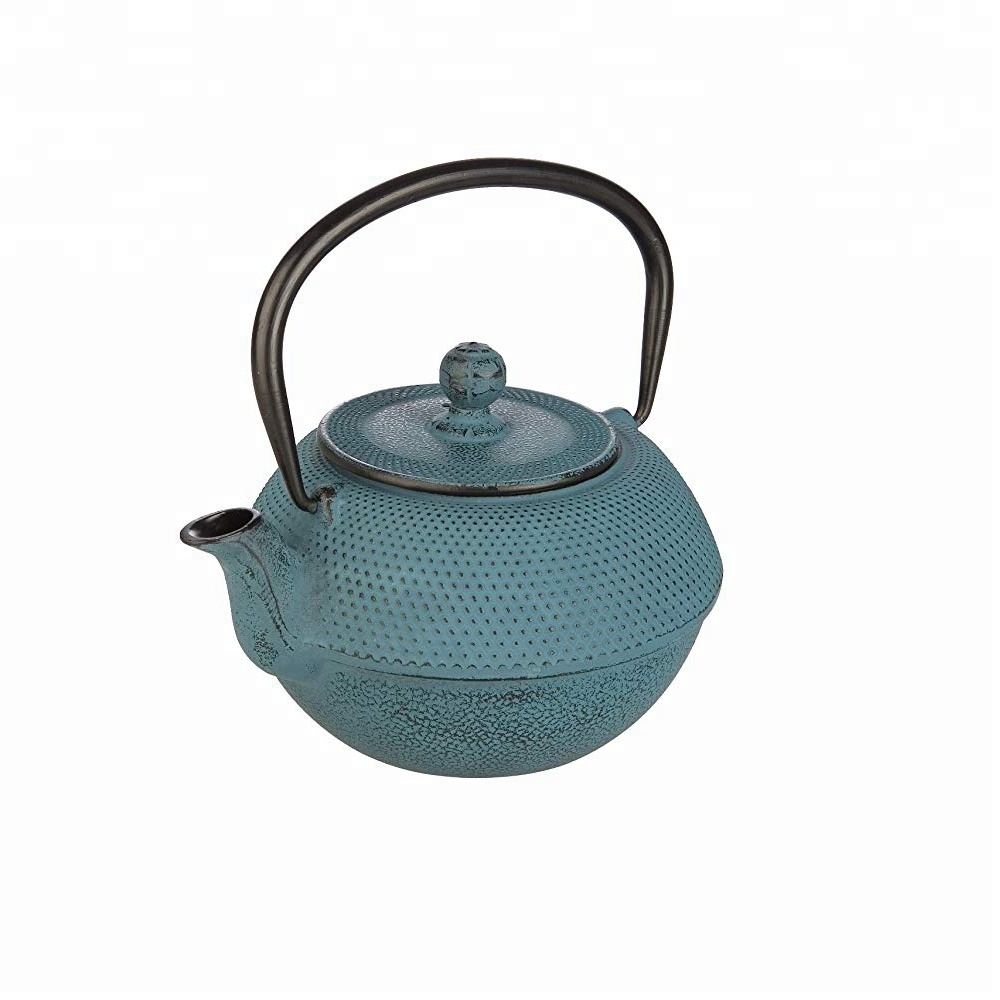 Oriental Teapot Set with Filter, Blue, 1.2 Litre
