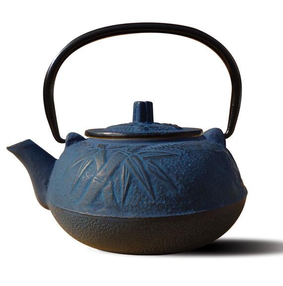 Blue Cast Iron "Osaka" Teapot, 20 oz.