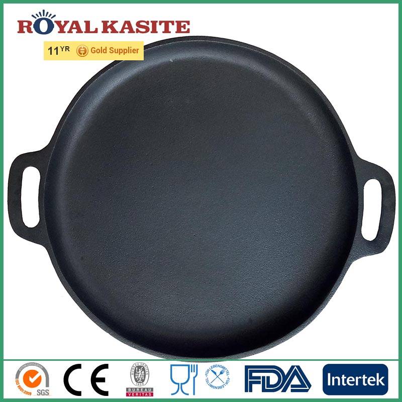 Chinese wholesale Casserole Cast Iron Enamel Cookware -
 Amazon alibaba hot sell Pre-seasoned 14-inch Cast Iron Pizza Pan – KASITE