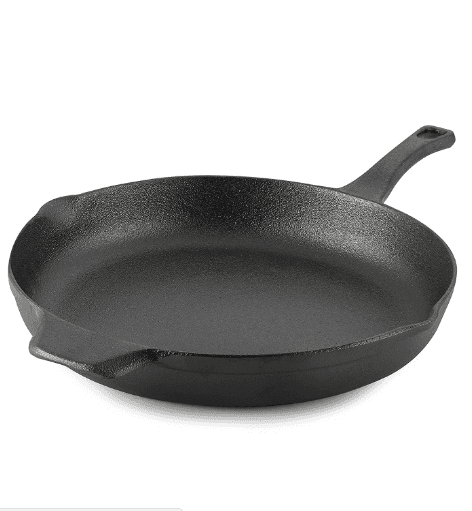 RK round shape cast iron skillet grill pan, Pre-seasoned