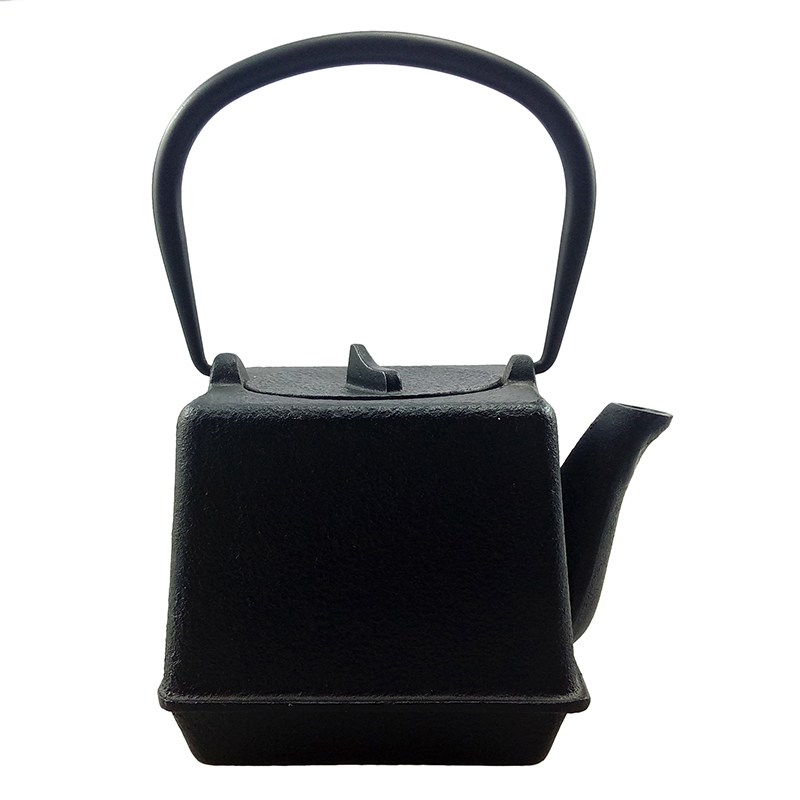 OEM wholesale 0.7L Cast Iron Teapot with Copper Lid and Handle