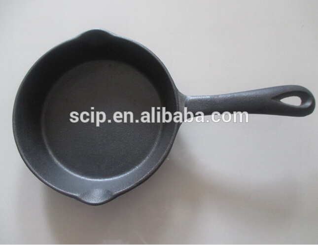 High Quality Iron Cast Cookware -
 Seasoned Oil Cast Iron Fry Pan with Double Pour Spouts cast iron killet – KASITE