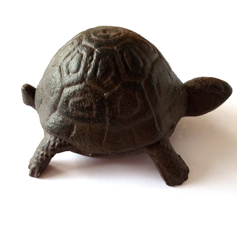 Gifts & Decor Garden Decoration Turtle Cast Iron Key Hider Stone