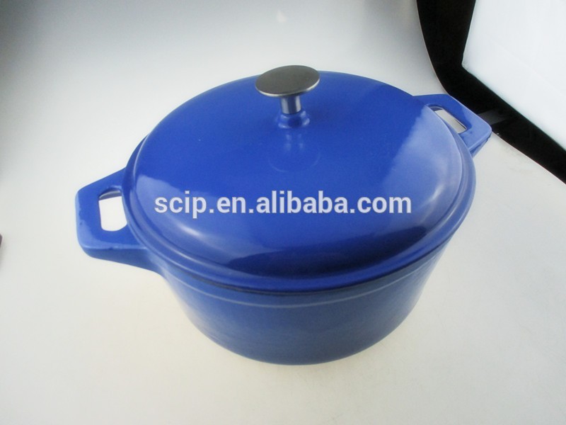 hot sale cast iron enamel casserole pots, round enamel cooking casserole, iron fire pot