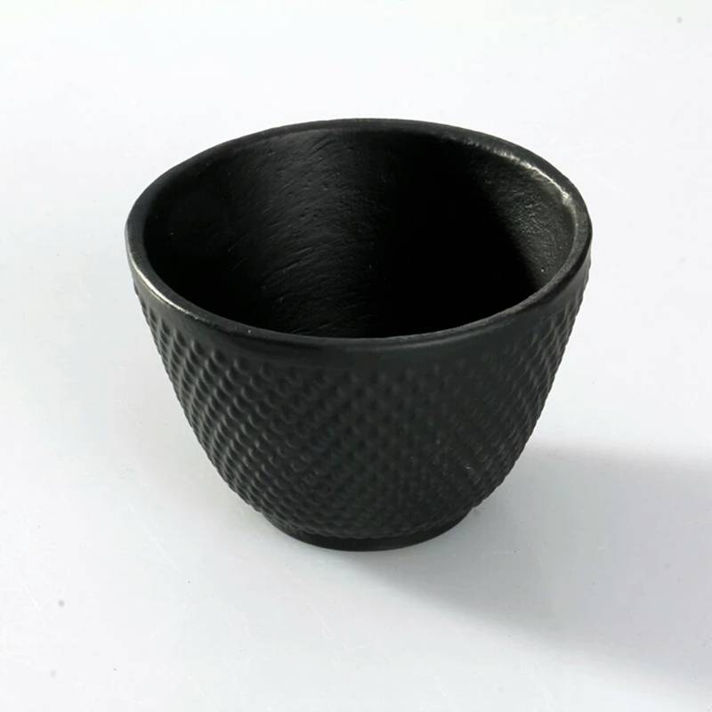 black Enamel Cast Iron Cups
