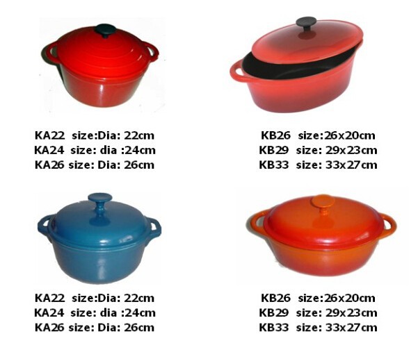 Reasonable price Cast Iron Skillet Extra Large -
 LFGB SGS FDA certification hot sale cast iron enamel casseroles – KASITE