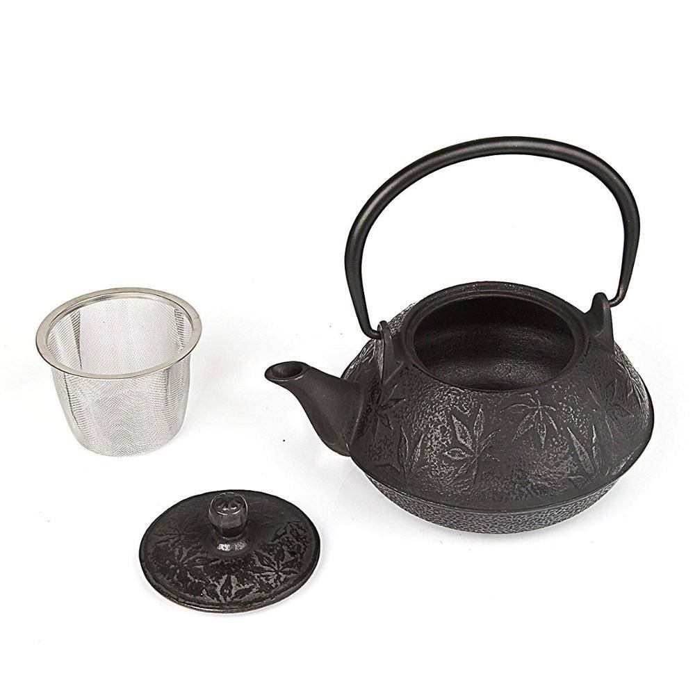 China New ProductCamping Cast Iron Cookware Set -
 Cast Iron Tea Pot Black (26 oz 800ml) – KASITE