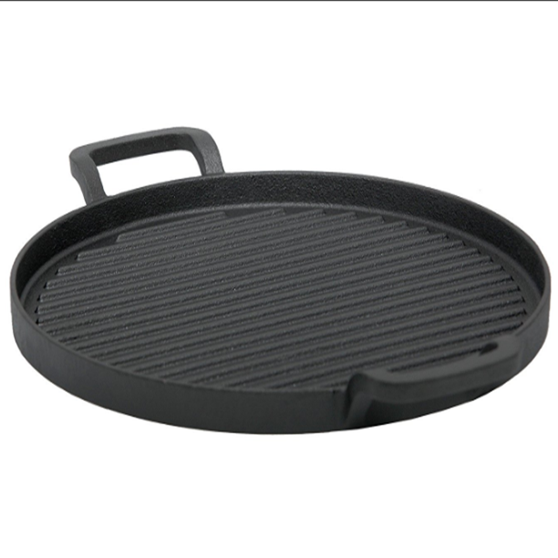 China wholesale Cast Iron Square Fry Pan -
 rectangular stove top reversible cast iron round griddle – KASITE
