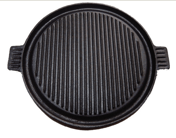 high quality double side preseasoned cast iron grill pan griddle plate for sale