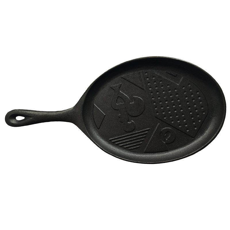 China New ProductCast Iron Pig Dinner Bell -
 MIni Oval Cast Iron Grill Pan – KASITE