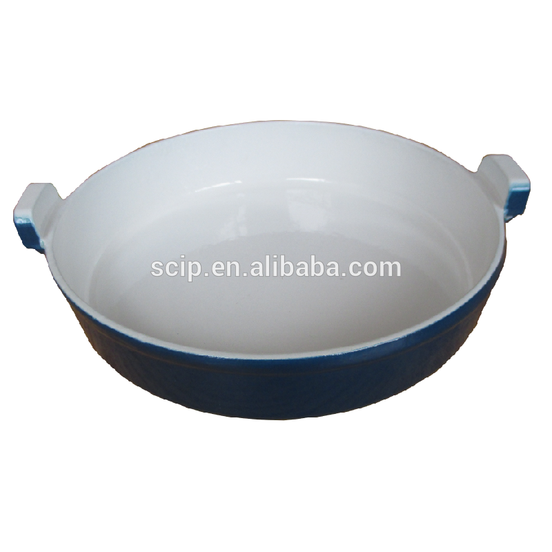 Factory directly supply Enamel Cast Iron Cookware -
 blue cast iron enamel saute pan cast iron fry pan cookware – KASITE