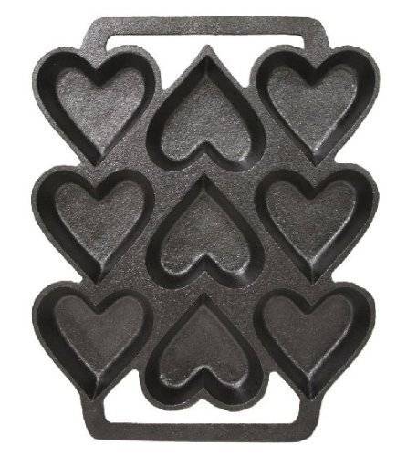 Cast Iron Heart Shaped Cake Pan – 9 x 7.5 Inch