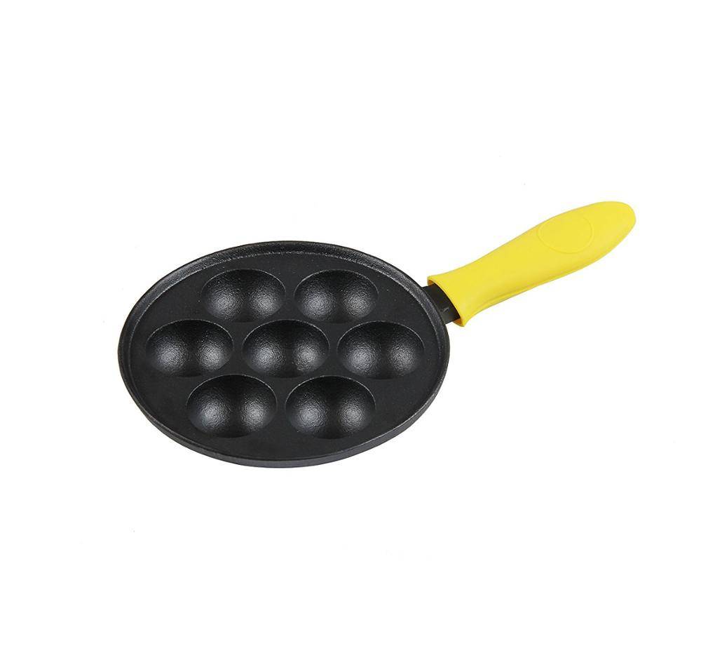 Cast Iron Aebleskiver Pan for Danish Stuffed Pancake Balls customized color
