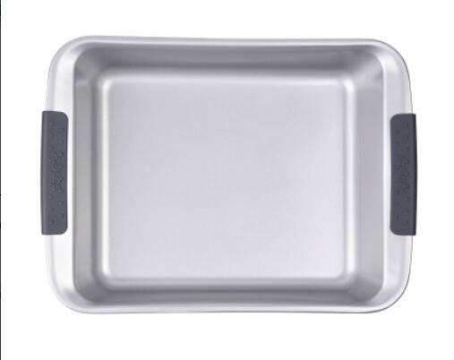 high quality non-stick carbon steel bake pan with silicon handle