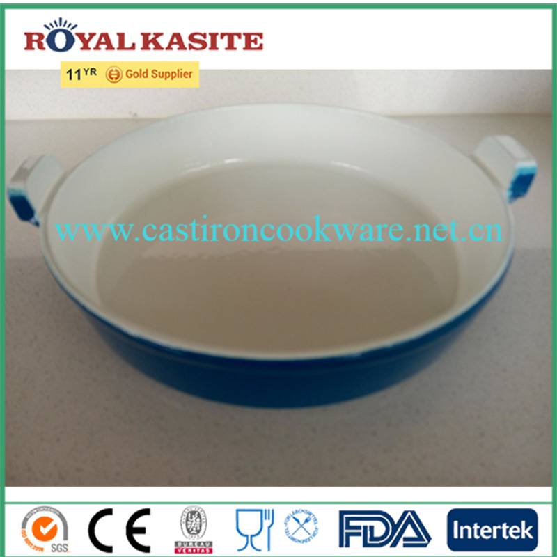 Hot Selling for White Porcelain Teapot -
 Eco-friendly Manufacture design Top quality enamel coated cast iron no stick fry pan, skilet, sacuepan – KASITE
