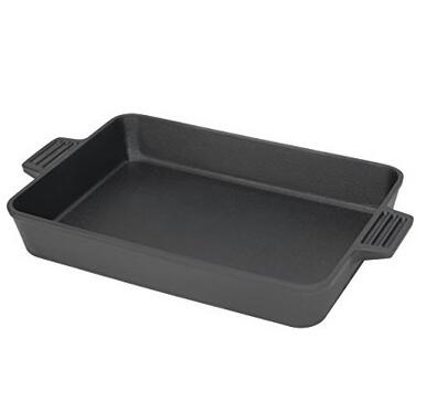 hot sale preseasoned rectangle cast iron baking pan