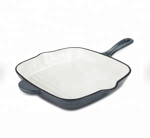 Good quality Ceramic White Teapot -
 cast iron enamel skillet grill pan, Amazon hot sale – KASITE