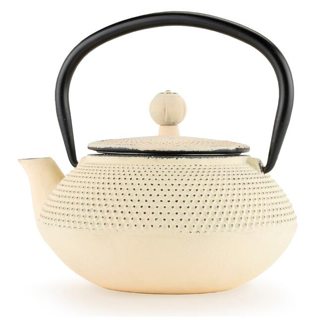 Miko Cast Iron Teapot , Ivory