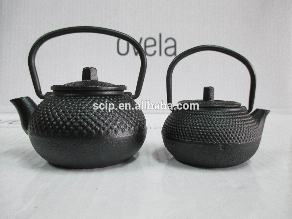 hot sale 0.25L black enamel cast iron teapot