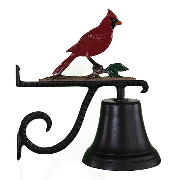 Cast Bell With Cardinal