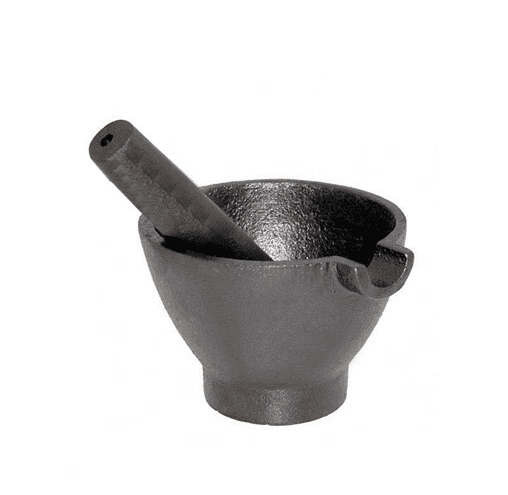 Factory supplied Wood Handle Cast Iron Fry Pan -
 Black Cast Iron Mortar and Pestle – KASITE