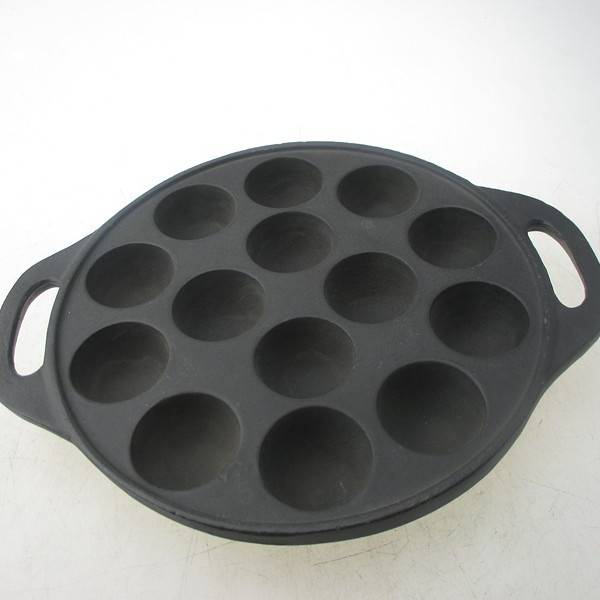 Chinese biggest supplier preseasoned coating cast iron backing grill cake mold