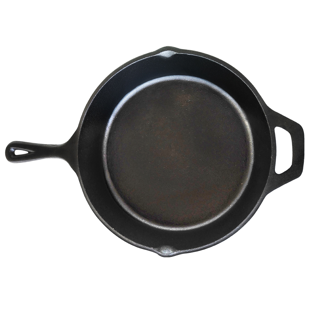 2017 China New Design Enamel Coated Cast Iron Cookware -
 Direct Factory Supply Home Kitchen Outdoor Cookware round Cast Iron Skillet fry pan – KASITE