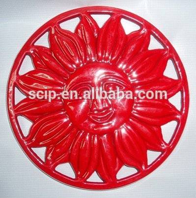 Good Wholesale VendorsStainless Steel Enamel Teapot -
 Artificial Cast Iron Flower Shape Table Mat – KASITE