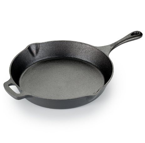 Pre-Seasoned Nonstick Durable Cast Iron Fry pan Cookware, 12-Inch, Black