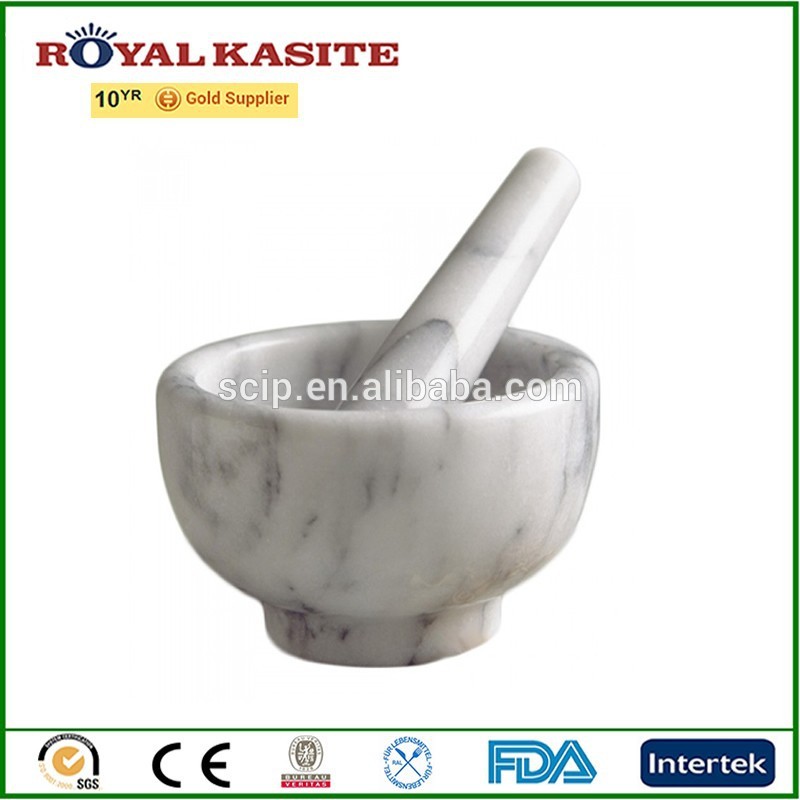 OEM manufacturer Borosilicate Teapot Glass Tea Set -
 Marble Mortar & Pestle Lge – KASITE