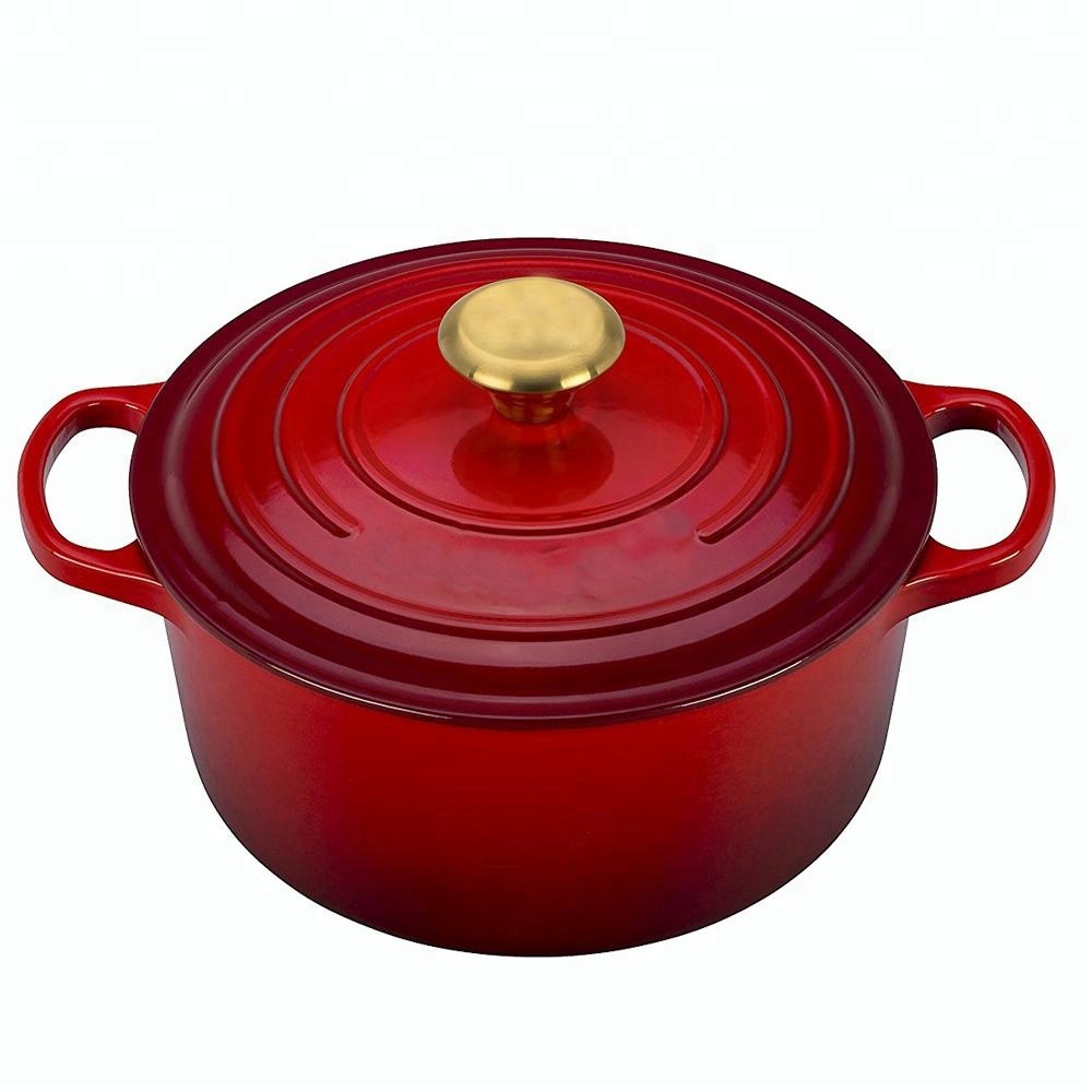 Enameled cast iron casserole dutch oven pot, Royal Kasite