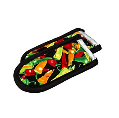 Hot Handle Holders/Mitts, Multi-color Peppers, 2-Pack