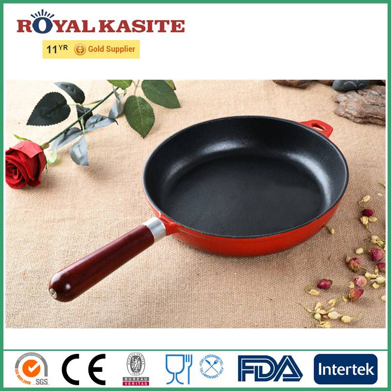 Russia fry pan with no stick cast iron for hot sale