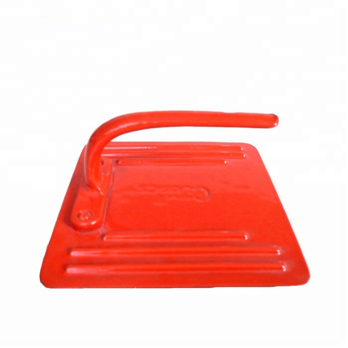enameled coating cast iron square grill press for BBQ, 15 years golden supplier