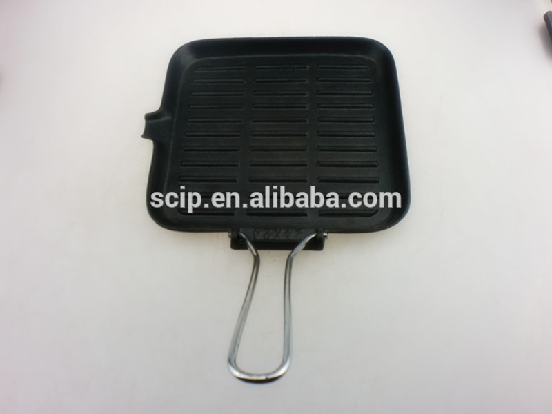 square cast iron griddle, non-stick cast iron grill pan