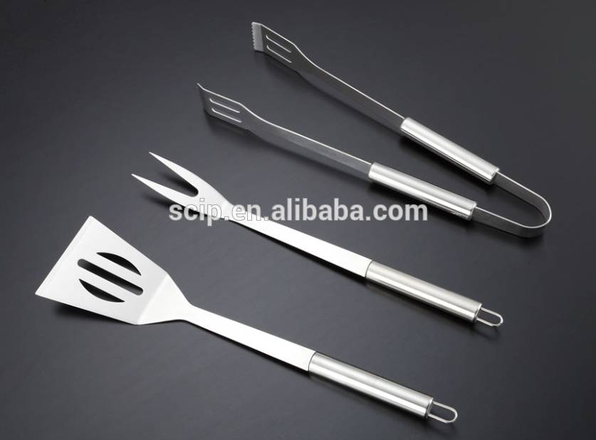 stainless steel barbecue fork, tong,spatula